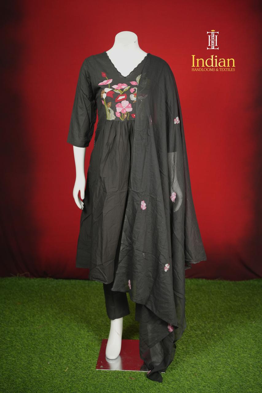 Designer Mul Cotton-Black 10