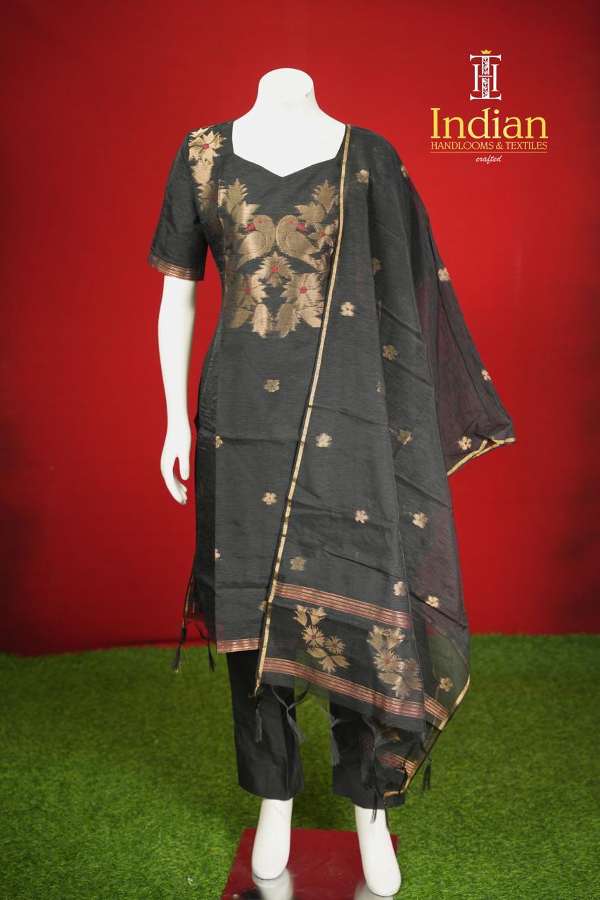 New Designer Jamdhani Sets -Black 2
