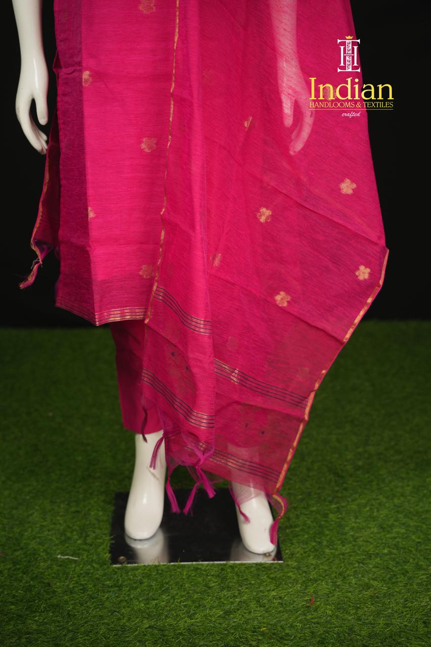 New Designer Jamdhani Sets -Pink 2