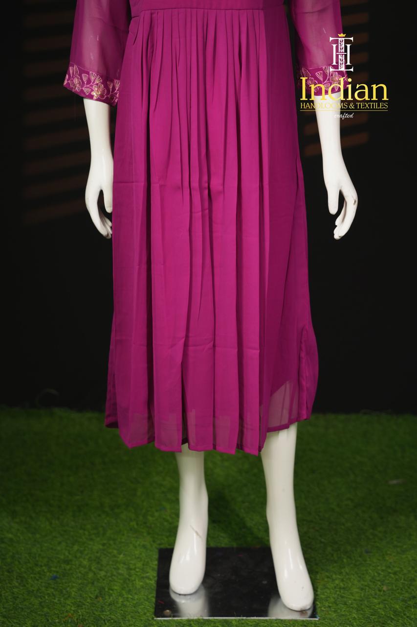 A Georgette Frocks - Dark Wine